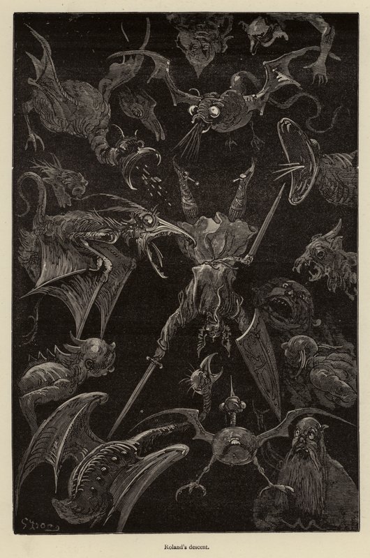 Rolands afdaling door Gustave after Dore