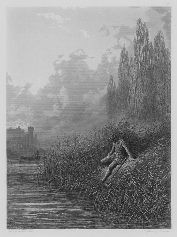 Het berouw van Lancelot door Gustave after Dore
