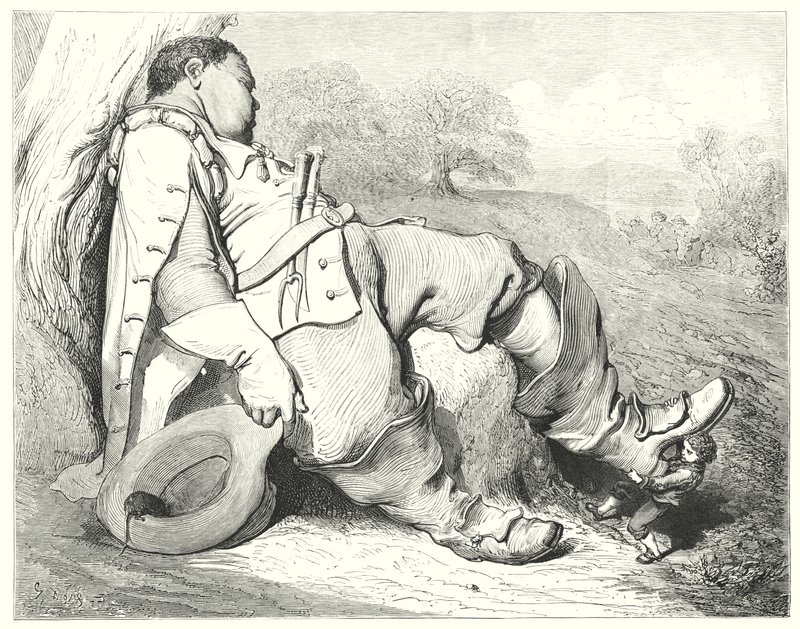 Klein Duimpje door Gustave Dore