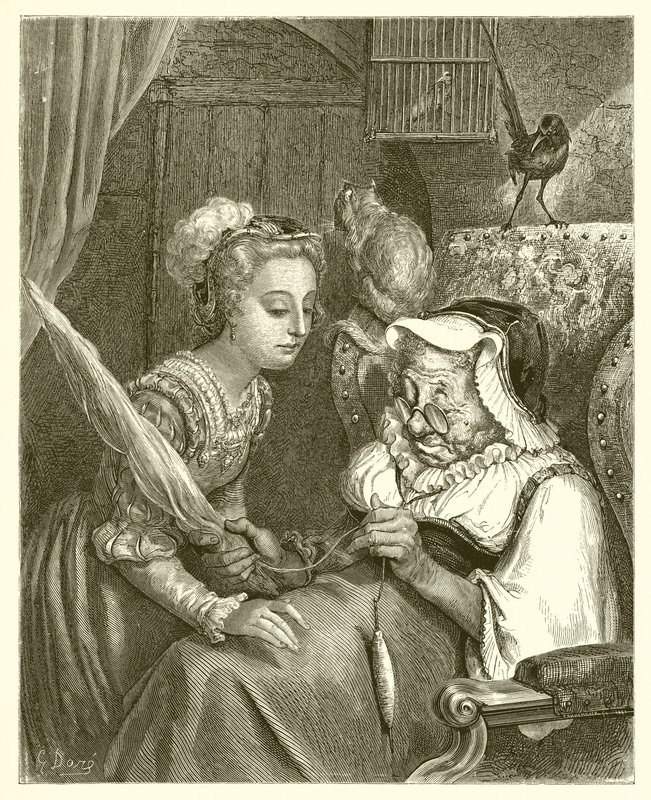 De Prinses en Fee Spite door Gustave Dore