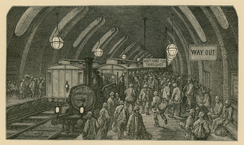 De arbeiderstrein door Gustave Dore