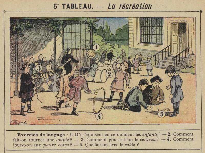 De recreatie door Gustave Fraipont