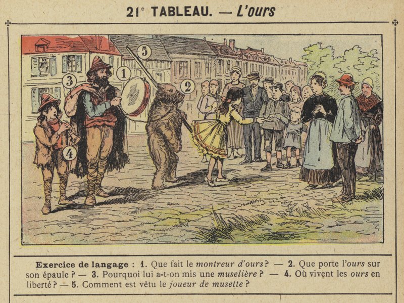 De beer (kleur litho) door Gustave Fraipont