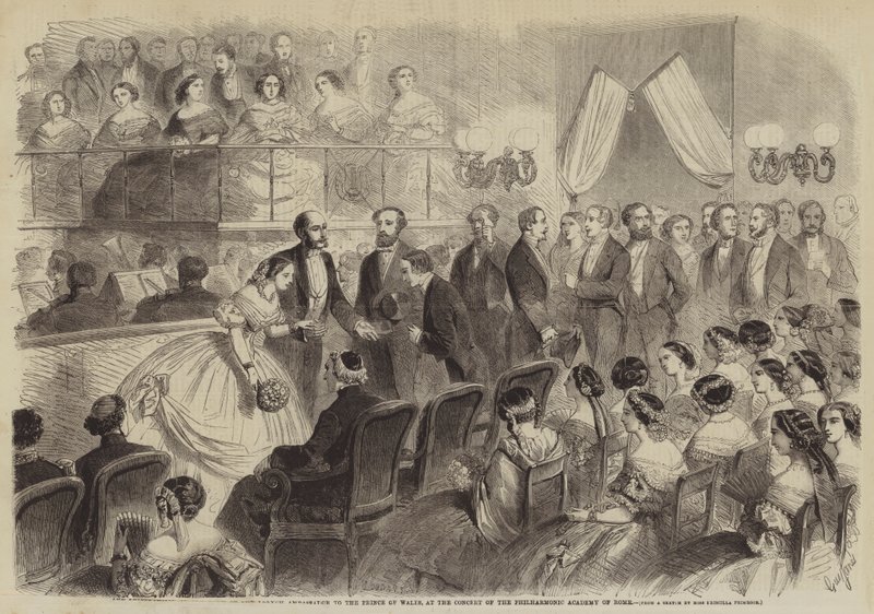 Concert van de Philharmonische Academie van Rome door Gustave Janet