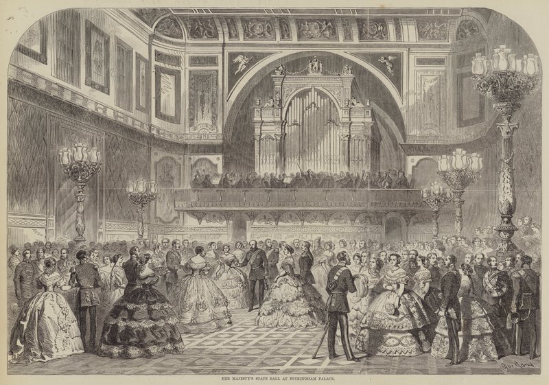 Het staatsbal van Hare Majesteit in Buckingham Palace door Gustave Janet