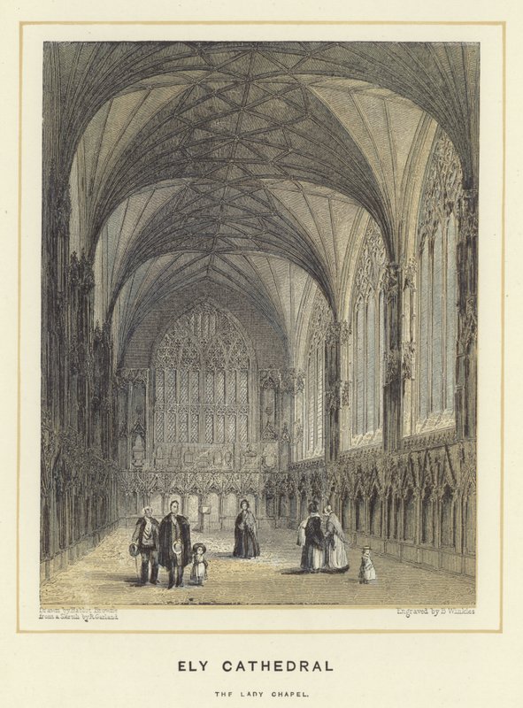 Ely Kathedraal, de Lady Chapel door Hablot Knight Browne