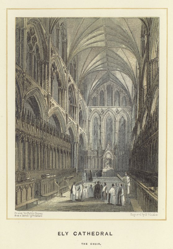 Ely Cathedral, het koor door Hablot Knight Browne