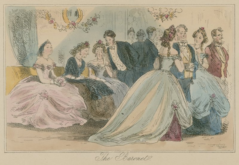 De baronet door Hablot Knight Browne