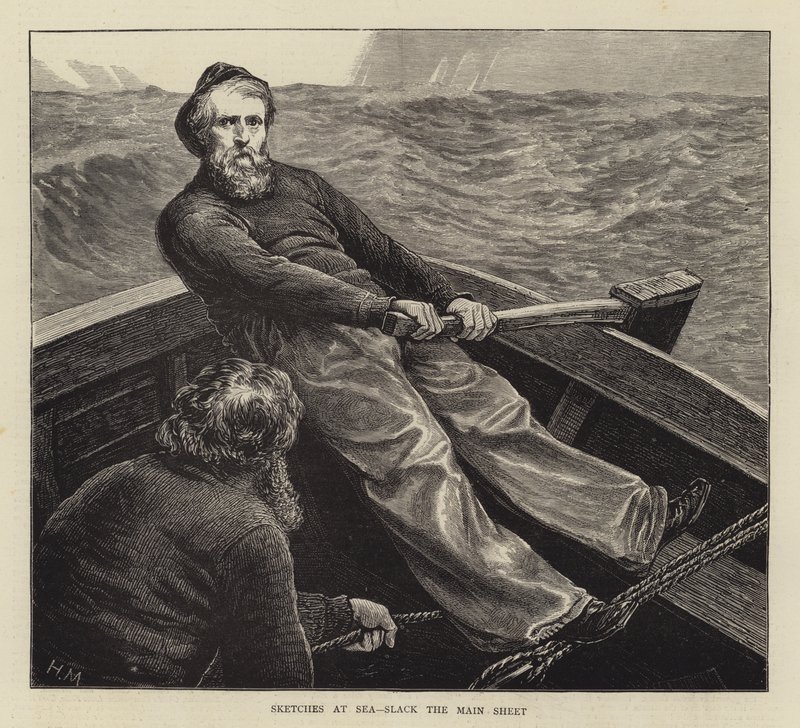 Schetsen op Zee, Laat het Grootzeil Los door Hamilton Macallum
