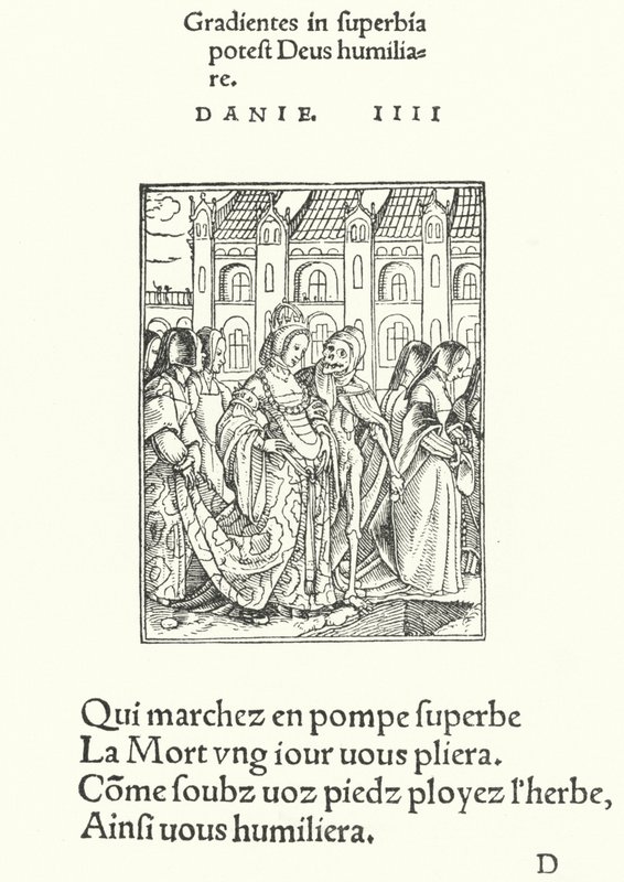 De Keizerin (gravure) door Hans (after) Holbein the Younger