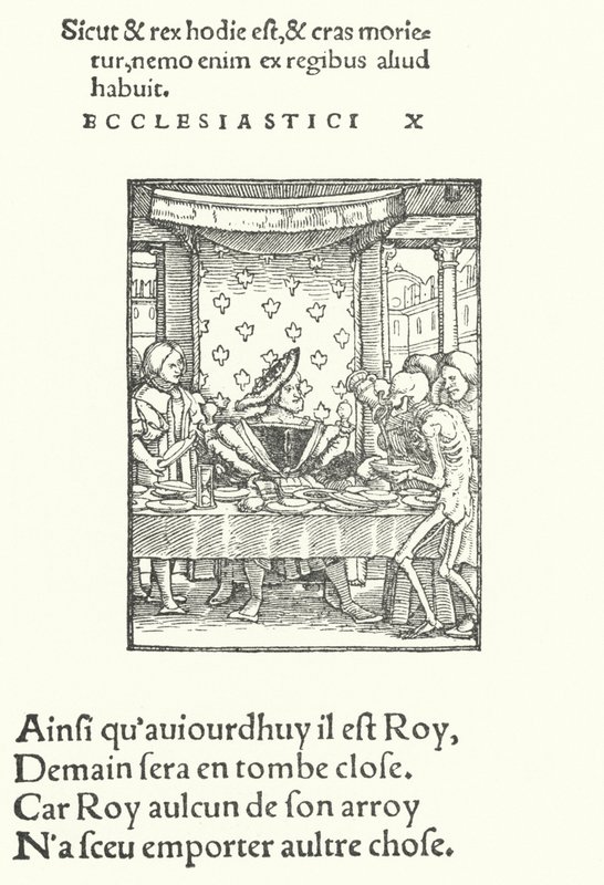 De koning (gravure) door Hans (after) Holbein the Younger