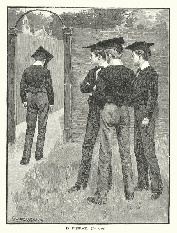 In ongenade (litho) door Harold Copping