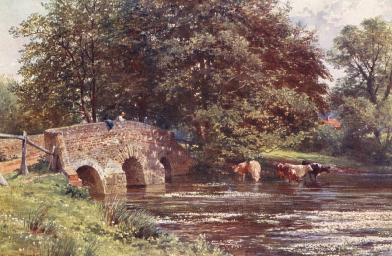 Somerset Bridge, nabij Elstead door Harold Sutton Palmer