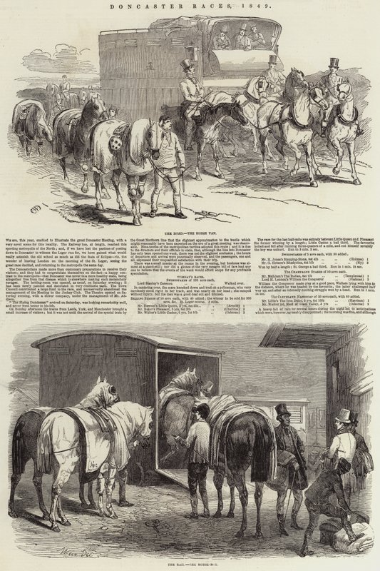 Doncaster Races, 1849 door Harrison William Weir