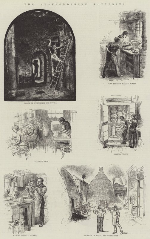 De Staffordshire Potteries door Harry Furniss