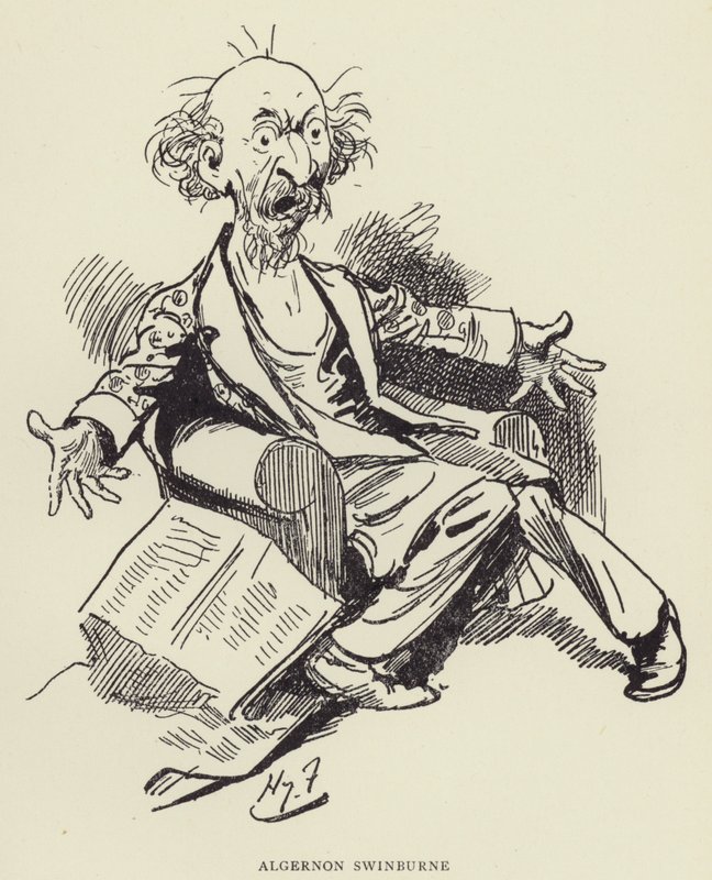 Algernon Swinburne door Harry Furniss