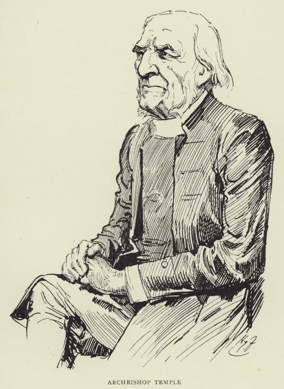 Aartsbisschop Temple door Harry Furniss