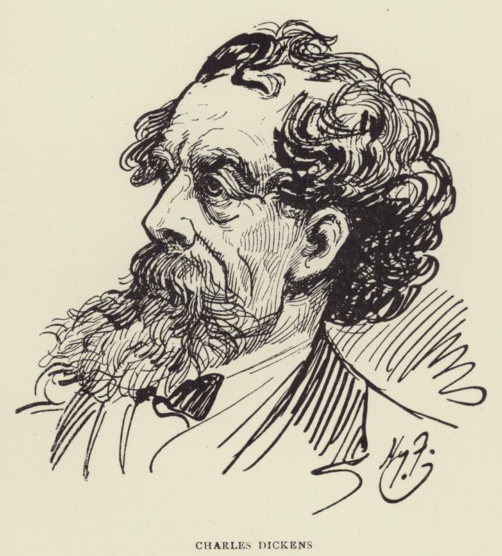 Charles Dickens door Harry Furniss