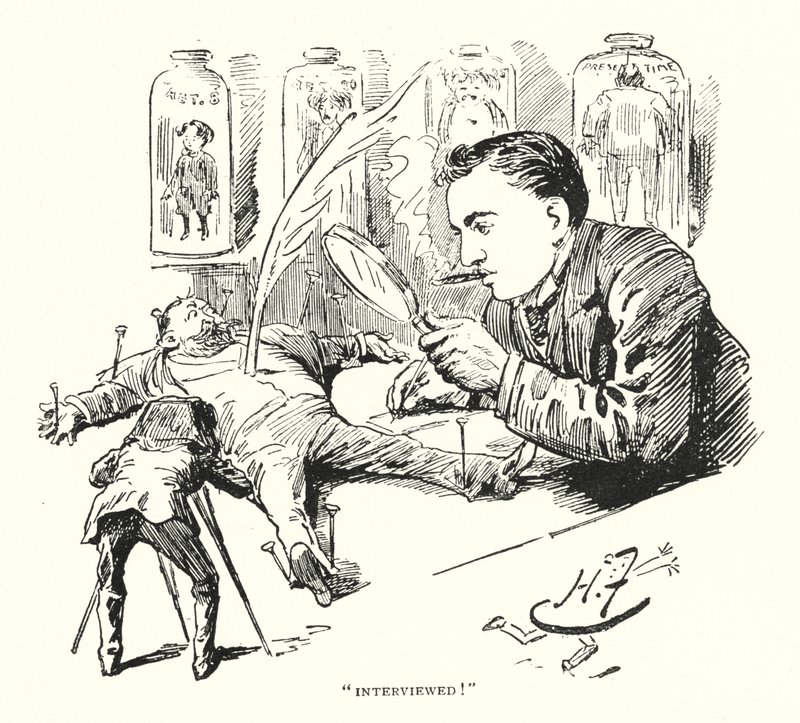 "Geïnterviewd!" door Harry Furniss
