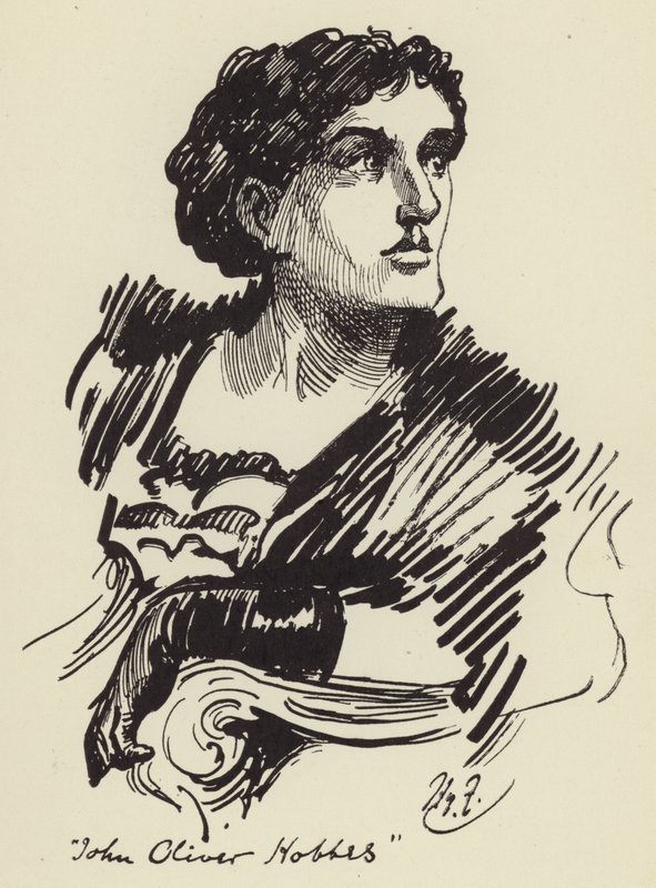 John Oliver Hobbes door Harry Furniss