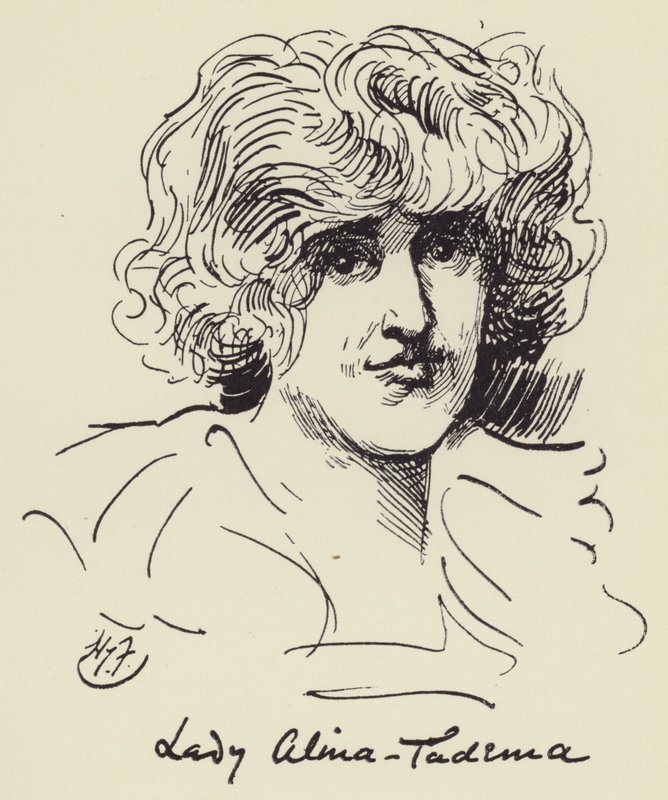 Lady Alma Tadema door Harry Furniss