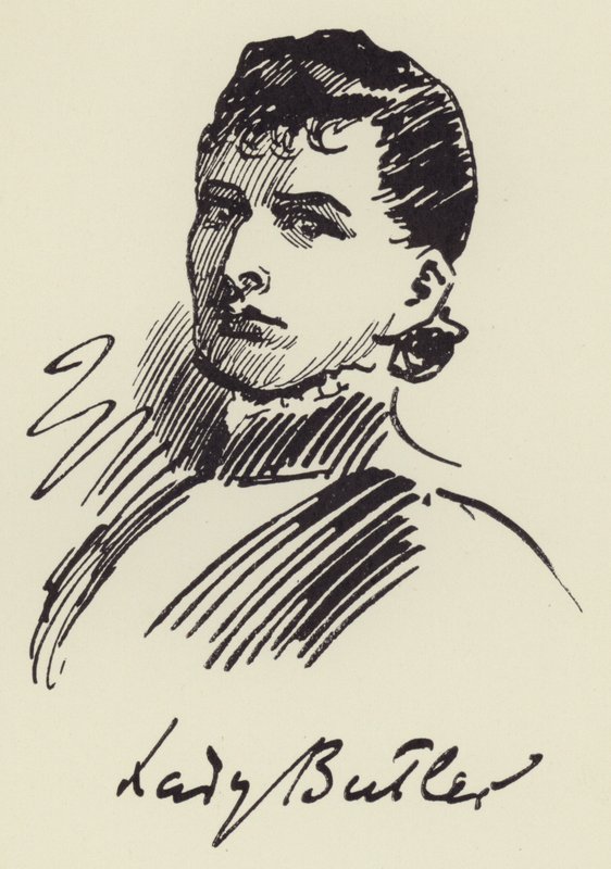 Lady Butler door Harry Furniss