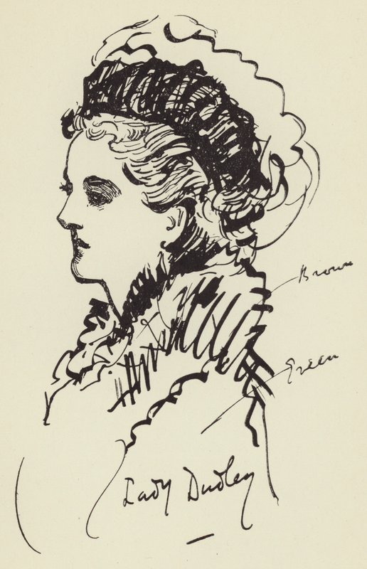 Lady Dudley door Harry Furniss