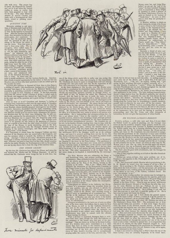 Leven in het Parlement, Vreemdelingen in het Huis door Harry Furniss