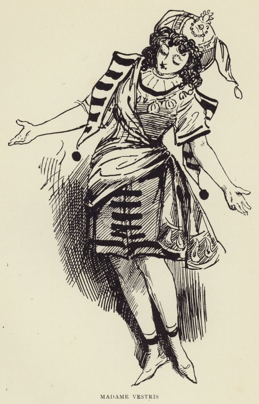Madame Vestris door Harry Furniss