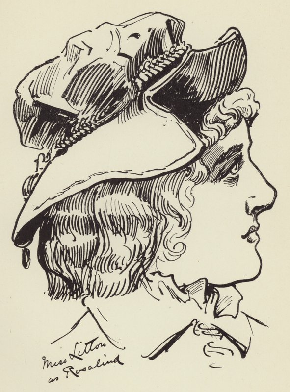 Miss Litton als Rosalind door Harry Furniss