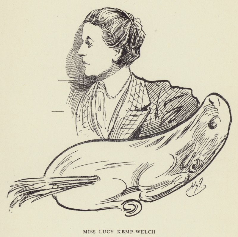 Miss Lucy Kemp-Welch door Harry Furniss
