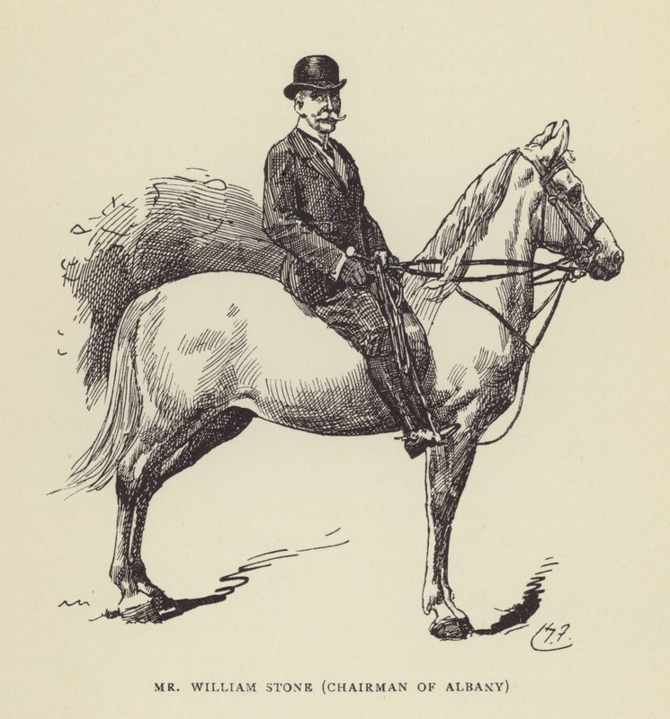 Mr William Stone, voorzitter van Albany door Harry Furniss