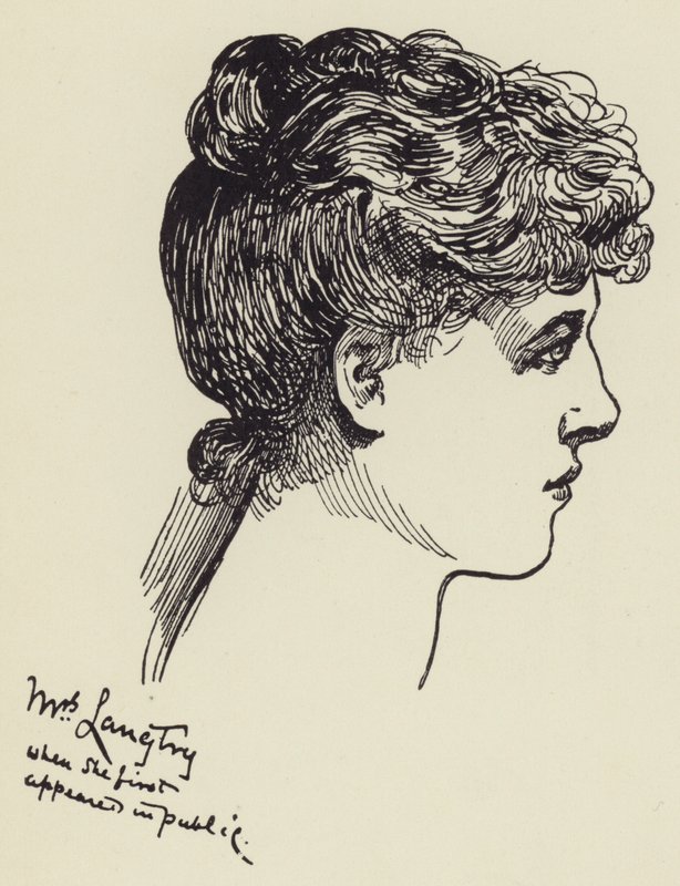 Mevrouw Langtry door Harry Furniss