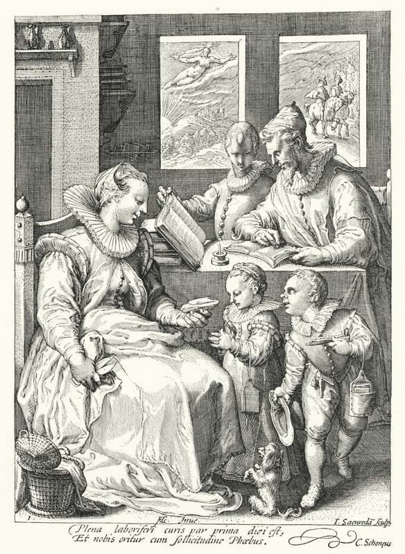 Morning door Hendrik (after) Goltzius