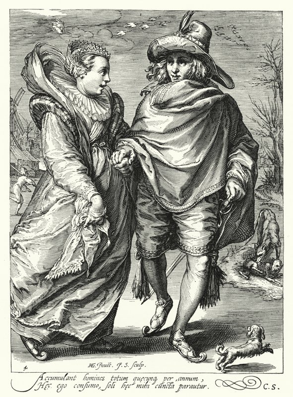 Winter door Hendrik (after) Goltzius