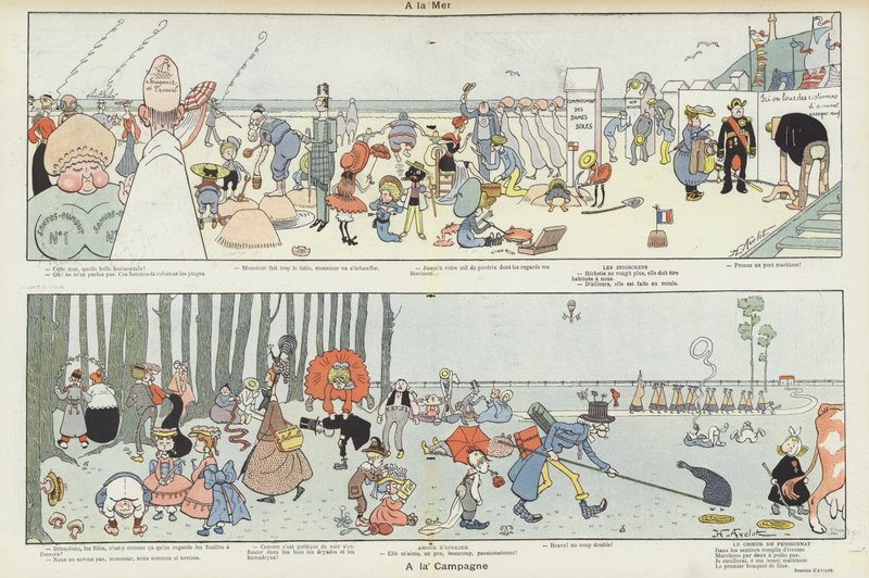 Illustratie voor Le Rire door Henri Avelot