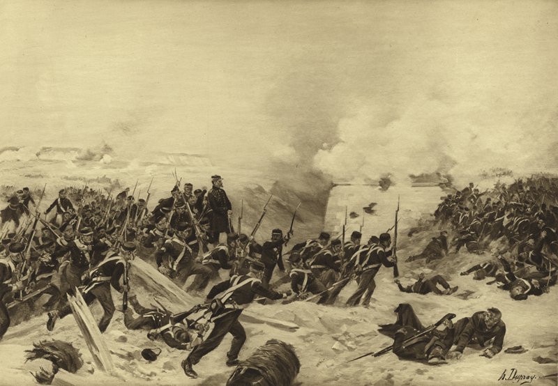 Belegering van Sebastopol, 1854-1855 door Henri Louis Dupray