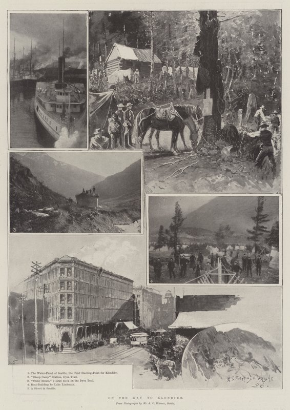 Op Weg naar Klondike door Henry Charles Seppings Wright