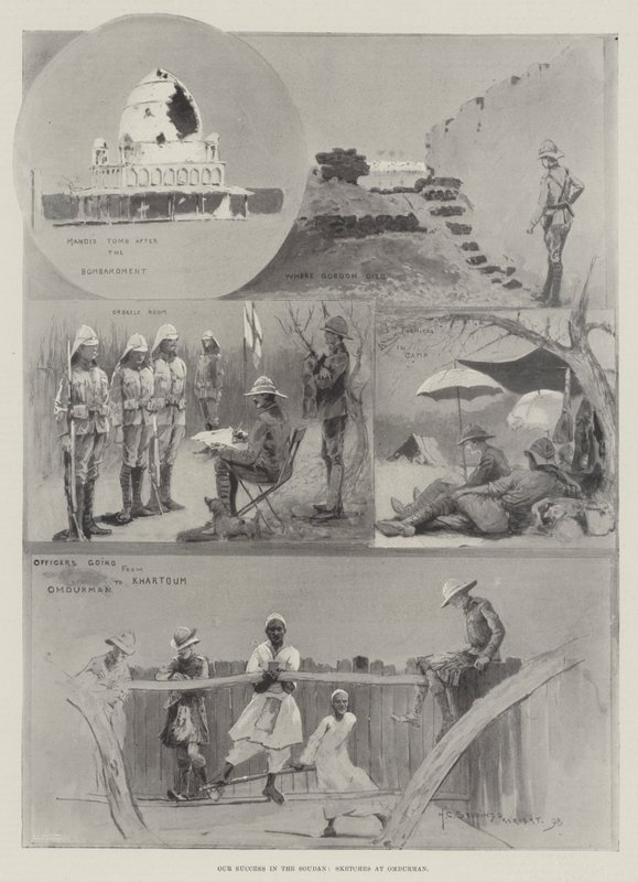 Ons succes in de Soedan, schetsen in Omdurman door Henry Charles Seppings Wright