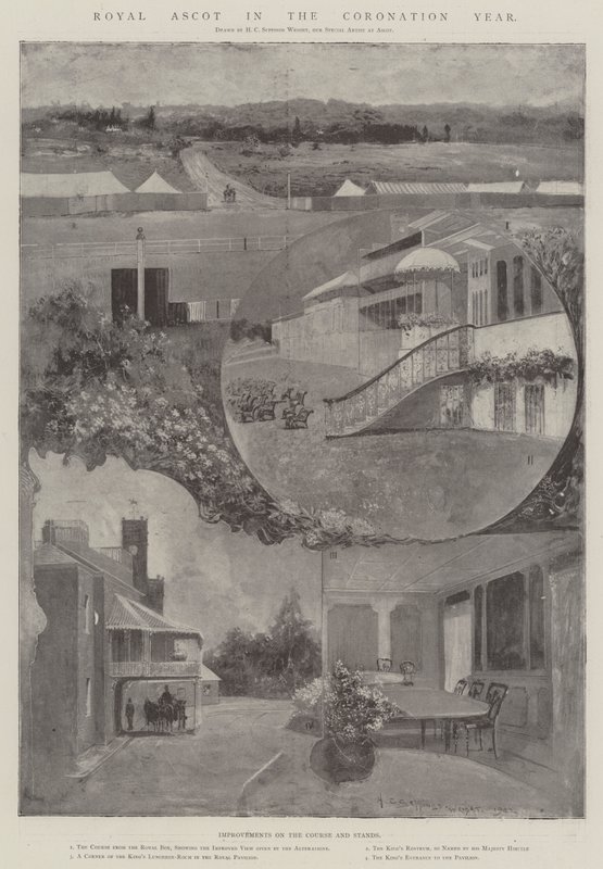 Royal Ascot in het kroningsjaar door Henry Charles Seppings Wright