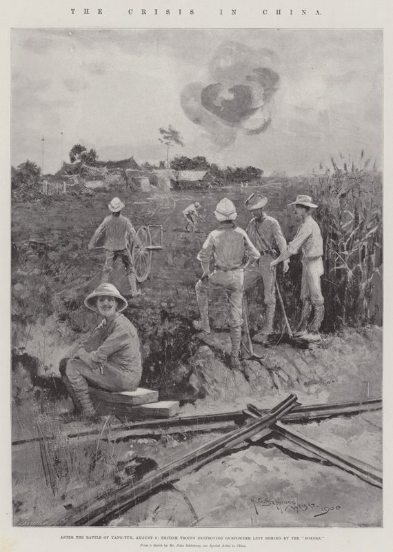De Crisis in China door Henry Charles Seppings Wright