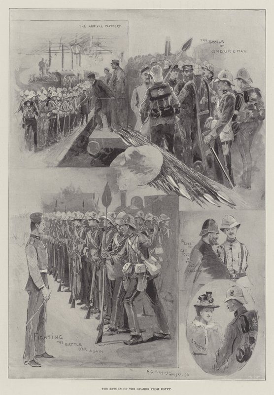 De Terugkeer van de Garde uit Egypte door Henry Charles Seppings Wright