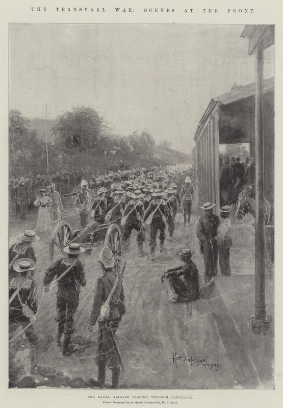 De Transvaaloorlog, scènes aan het front door Henry Charles Seppings Wright
