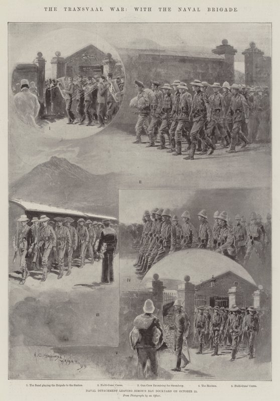 De Transvaal Oorlog, met de Marinebrigade door Henry Charles Seppings Wright