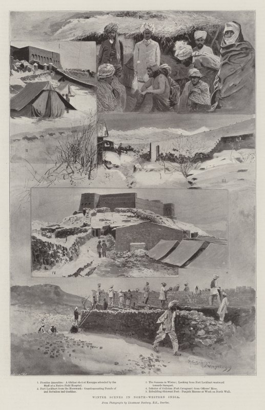 Wintertaferelen in Noordwest-India door Henry Charles Seppings Wright