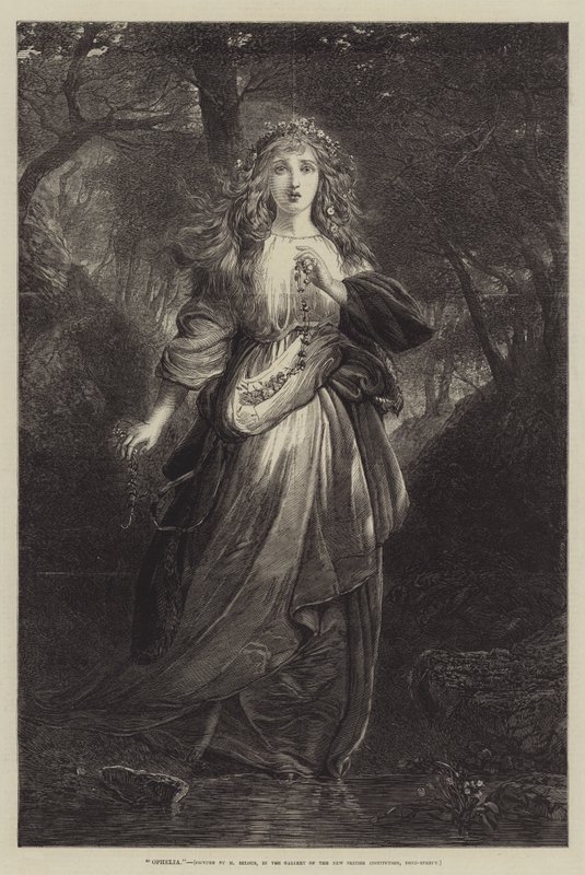 Ophelia door Henry Courtney Selous