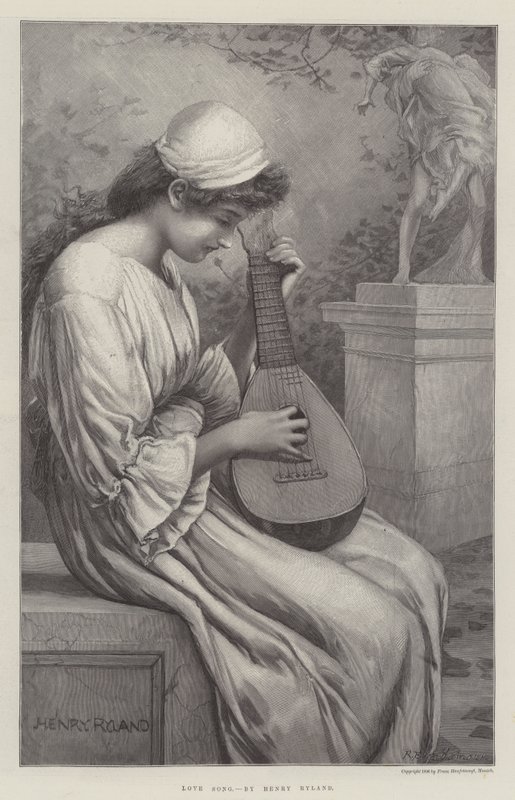 Liefdeslied door Henry Ryland
