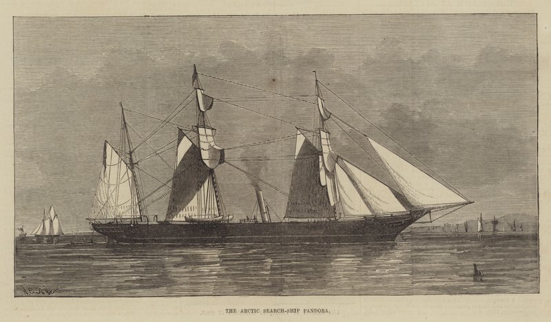Het Arctische Zoekschip Pandora door Henry Spernon Tozer