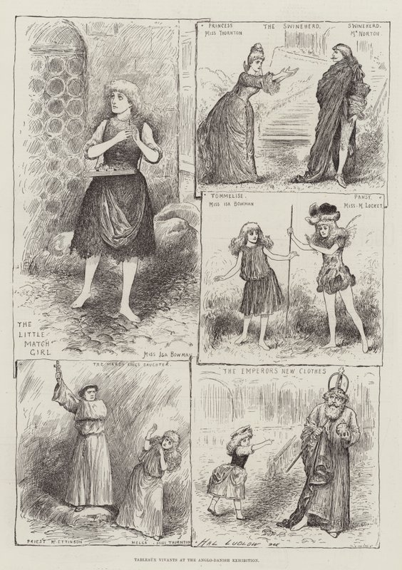 Tableaux Vivants op de Anglo-Deense Tentoonstelling door Henry Stephen Ludlow