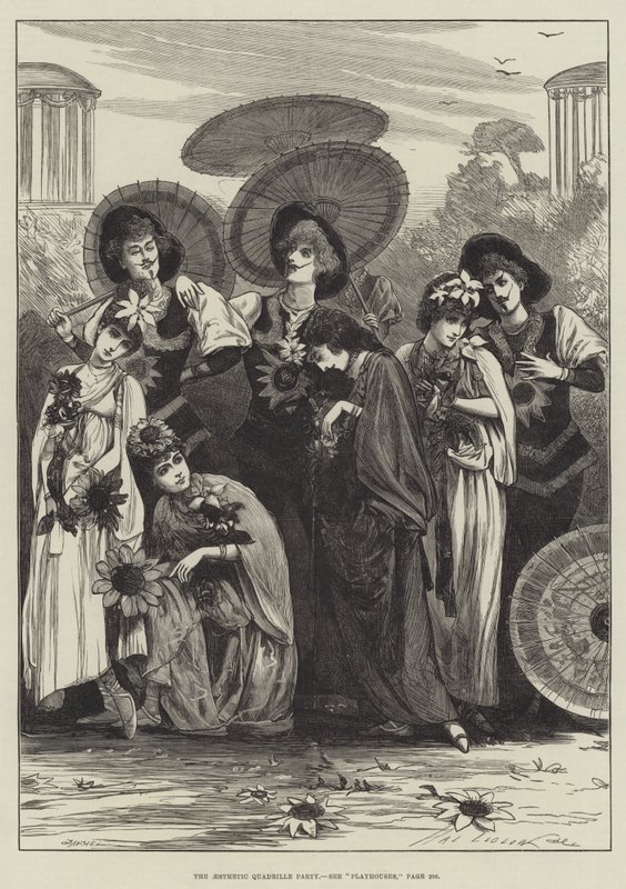 Het esthetische quadrillefeest door Henry Stephen Ludlow